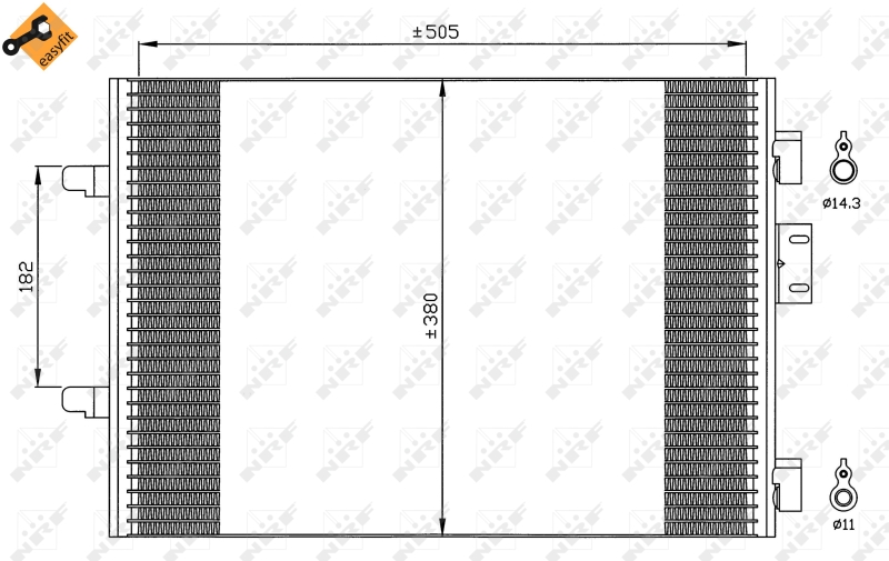 NRF Airco condensor 35544