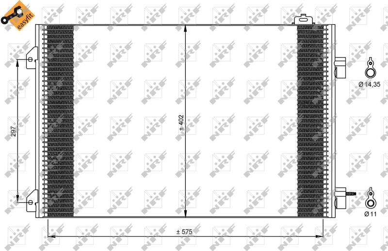 NRF Airco condensor 35545