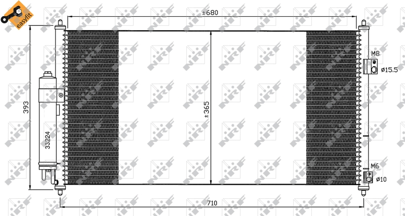 NRF Airco condensor 35550