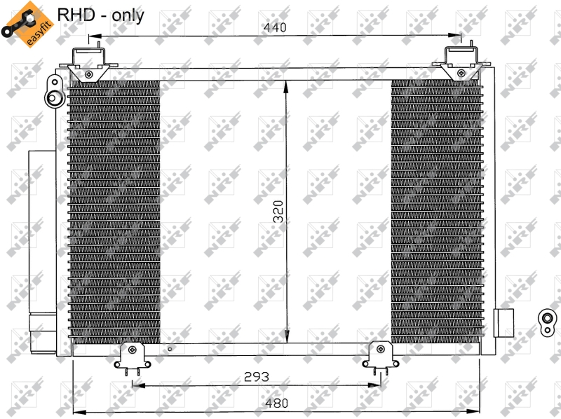 NRF Airco condensor 35552