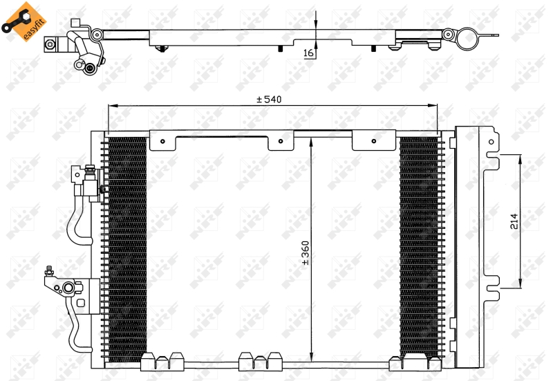 NRF Airco condensor 35556