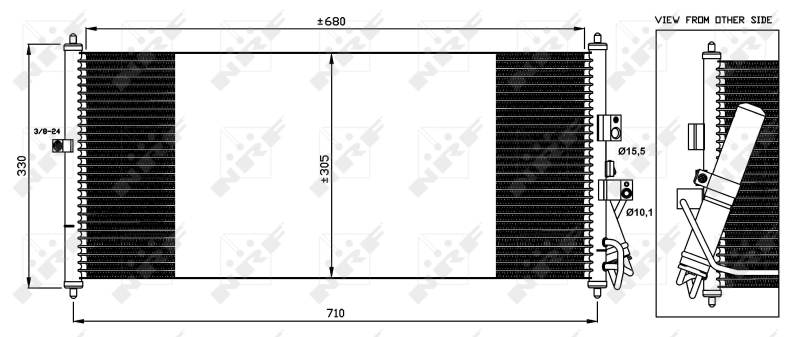 NRF Airco condensor 35563