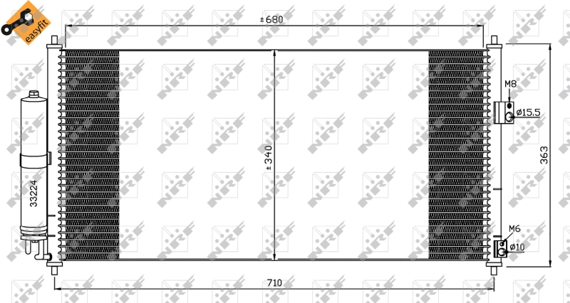 NRF Airco condensor 35565