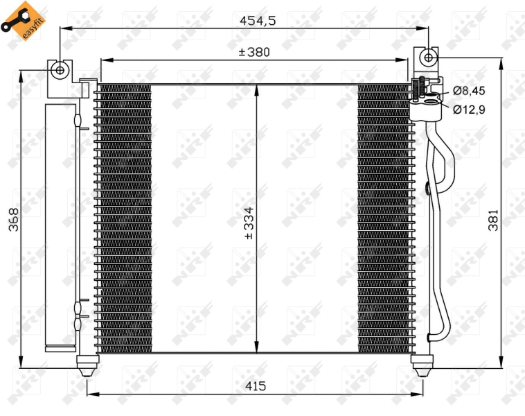 NRF Airco condensor 35569