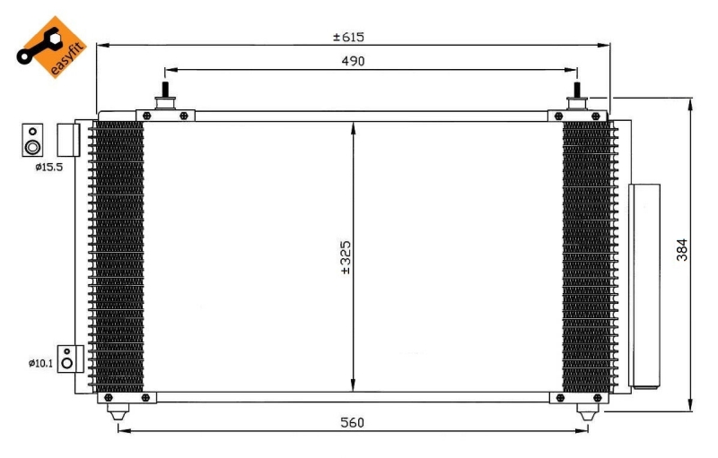 NRF Airco condensor 35576