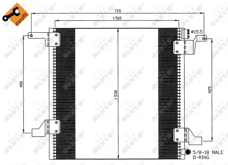 NRF Airco condensor 35579