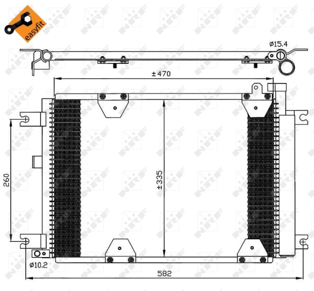 NRF Airco condensor 35580