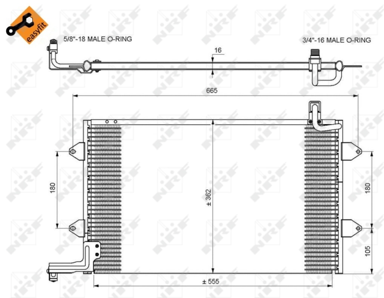 Airco condensor NRF 35584