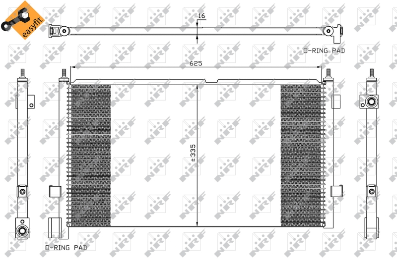 NRF Airco condensor 35591