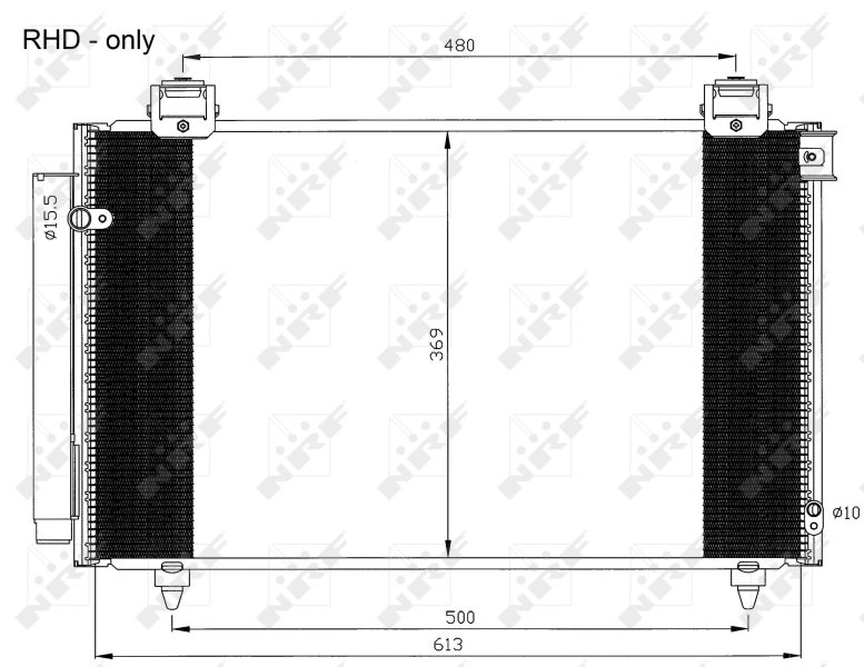 NRF Airco condensor 35593