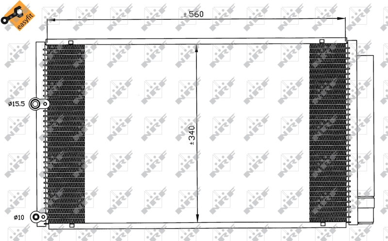 NRF Airco condensor 35601