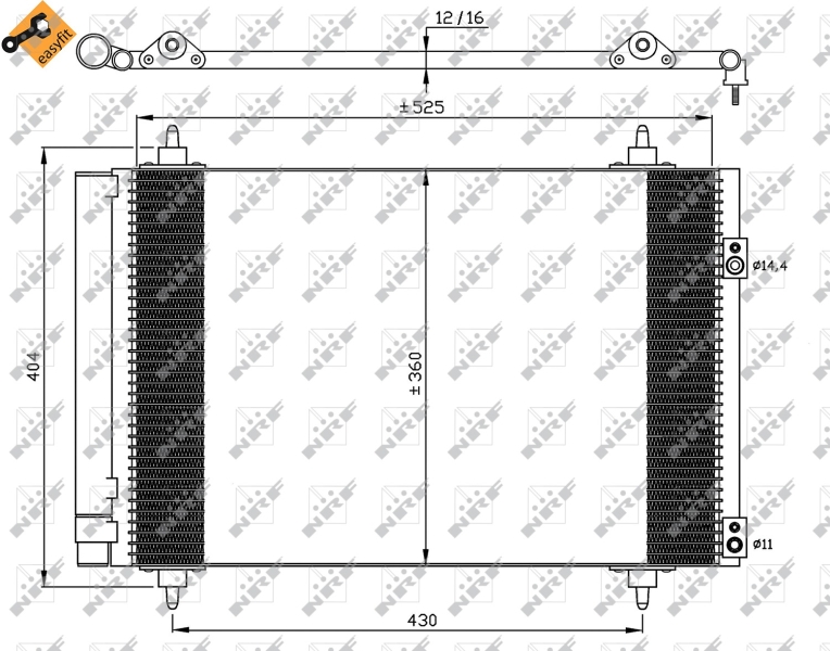 NRF Airco condensor 35610