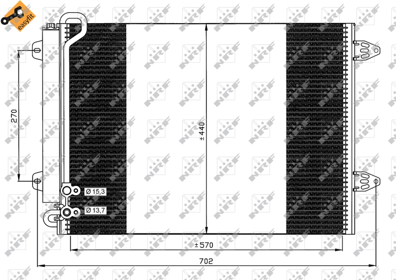 NRF Airco condensor 35614