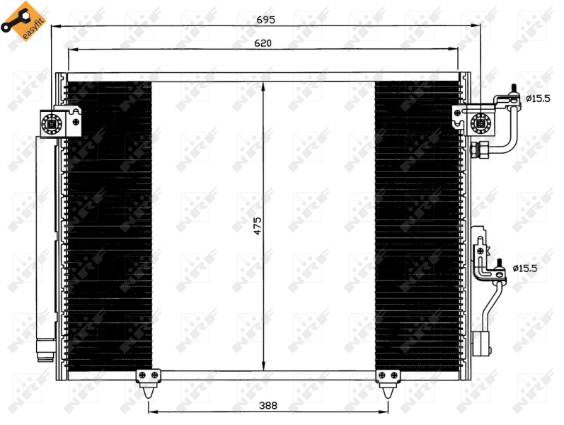 Airco condensor NRF 35619