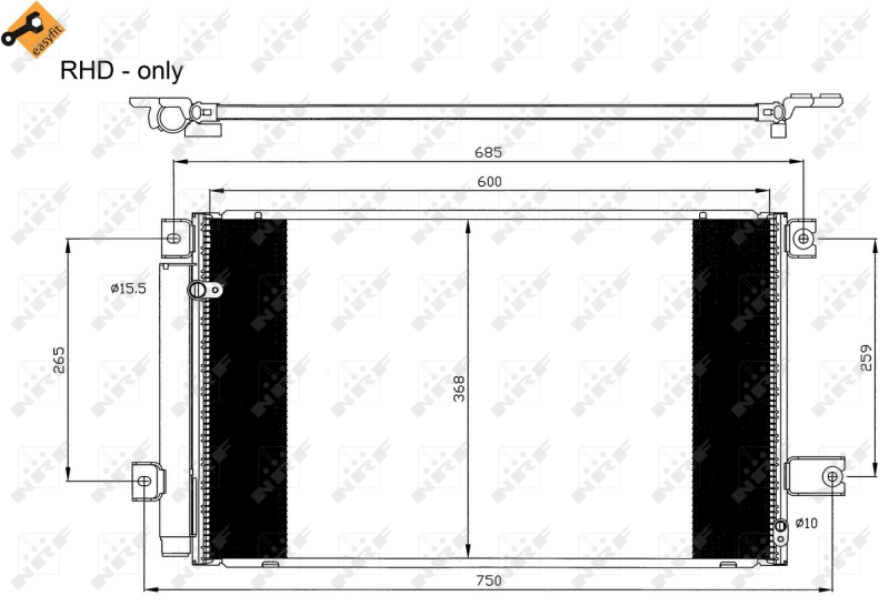 Airco condensor NRF 35629