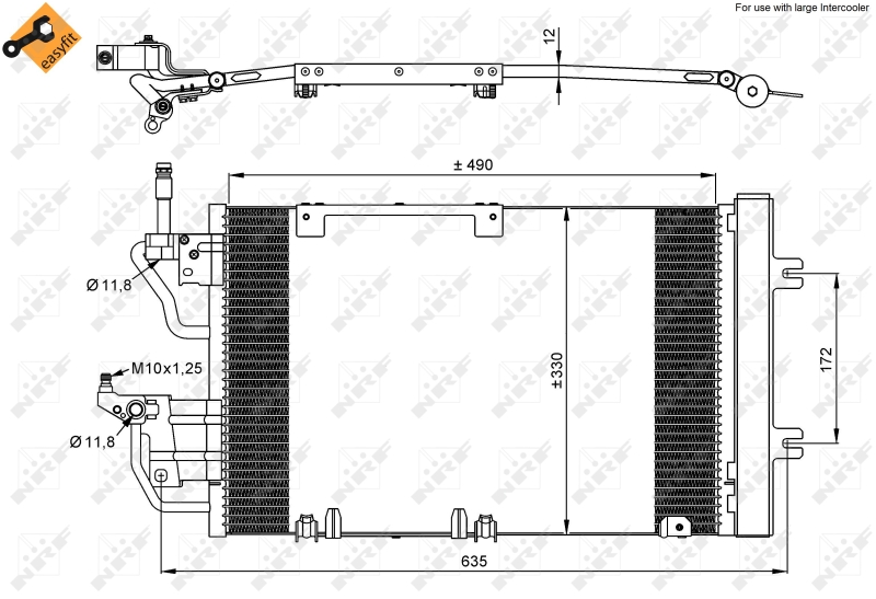 NRF Airco condensor 35633