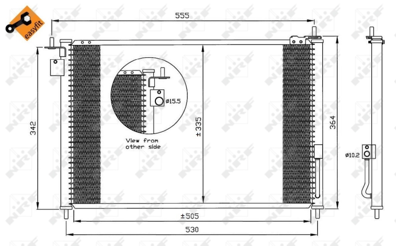 NRF Airco condensor 35635