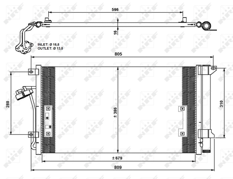 NRF Airco condensor 35639