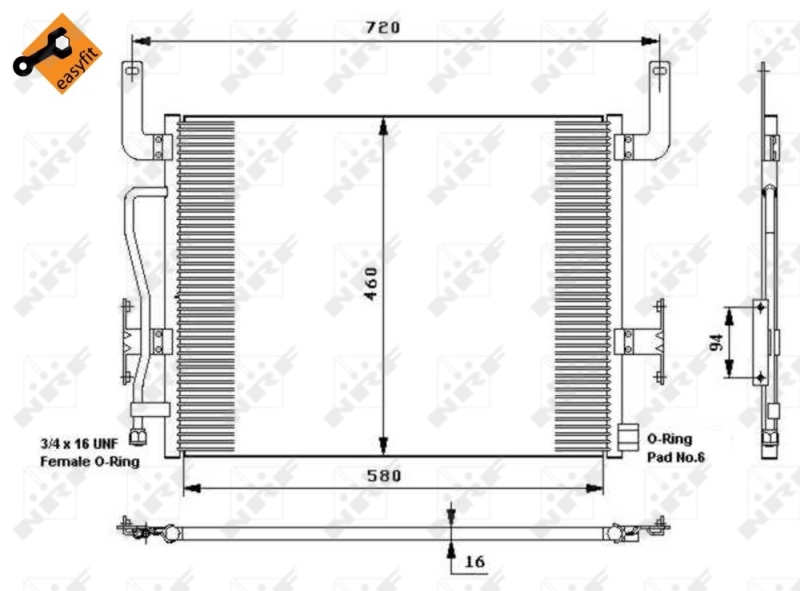 Airco condensor NRF 35655