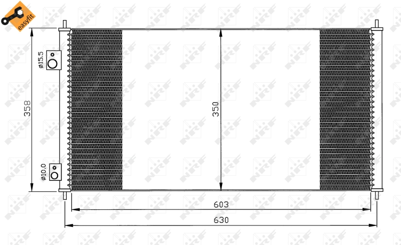 NRF Airco condensor 35663