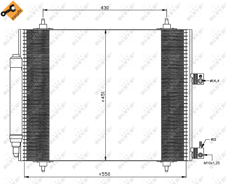 NRF Airco condensor 35669