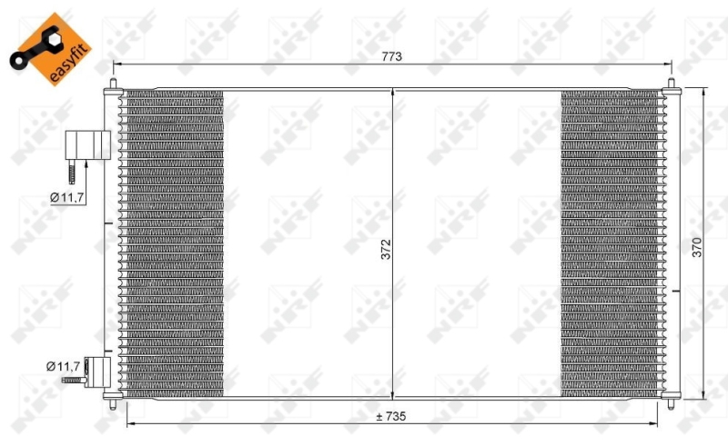 NRF Airco condensor 35681