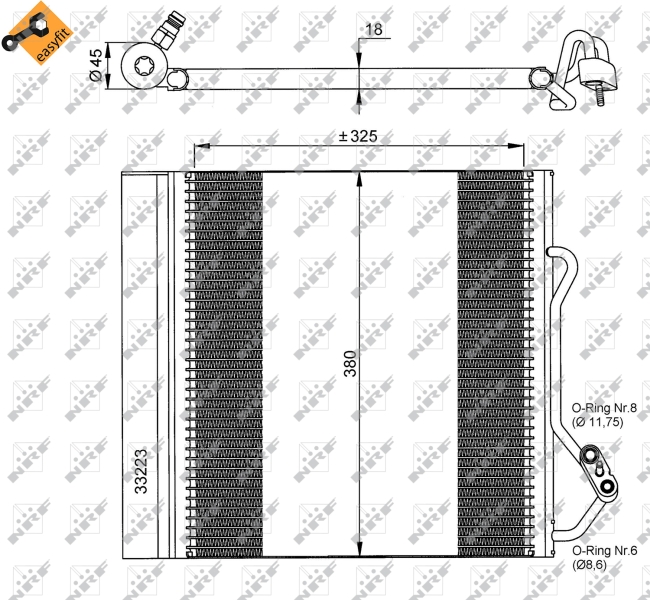 NRF Airco condensor 35720