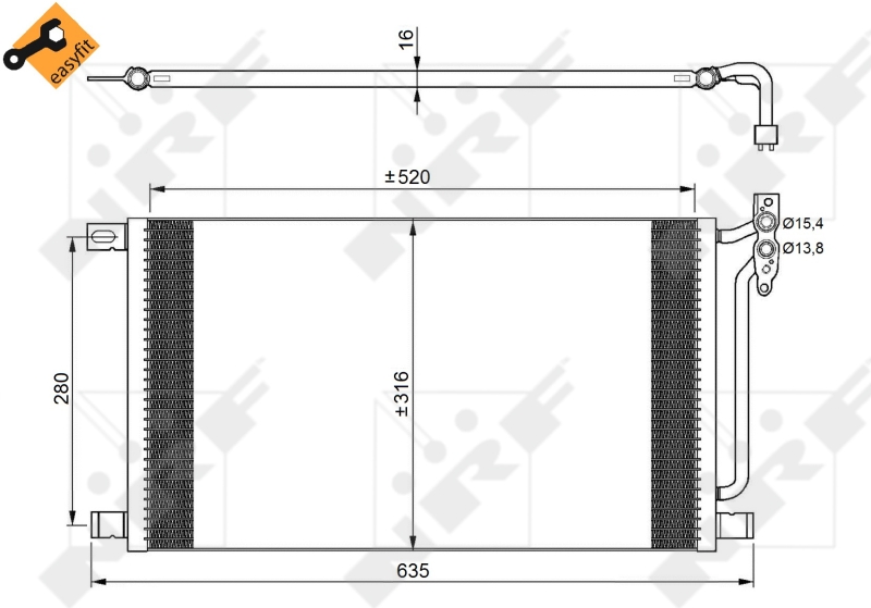 Airco condensor NRF 35748