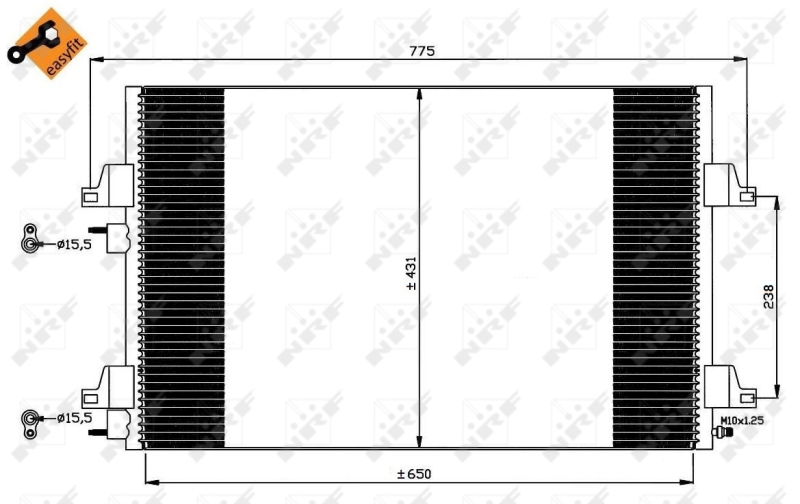 NRF Airco condensor 35749