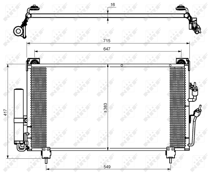 NRF Airco condensor 35755