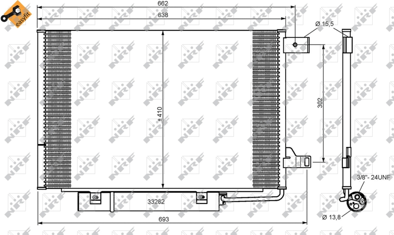 NRF Airco condensor 35759