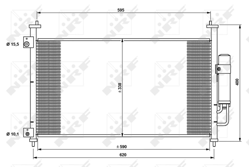 NRF Airco condensor 35763