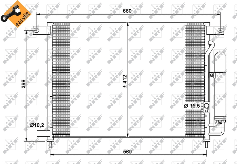 Airco condensor NRF 35766