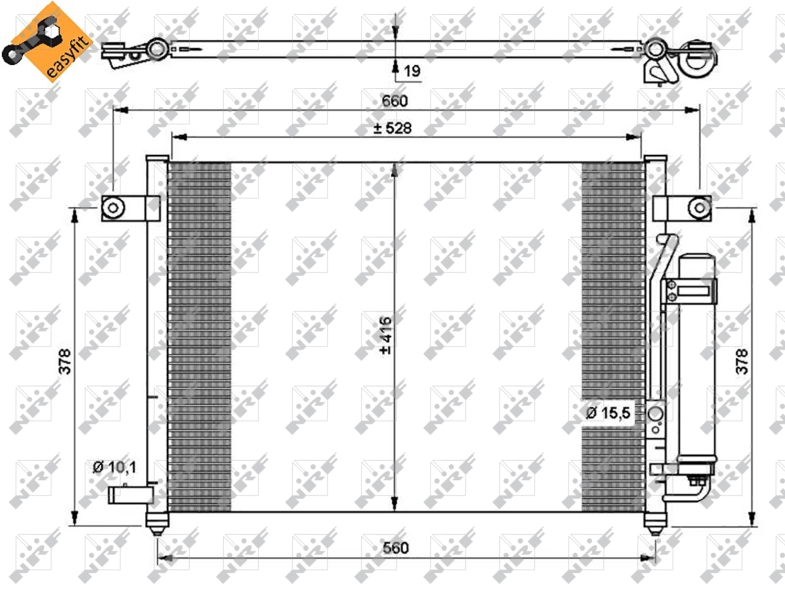 NRF Airco condensor 35767