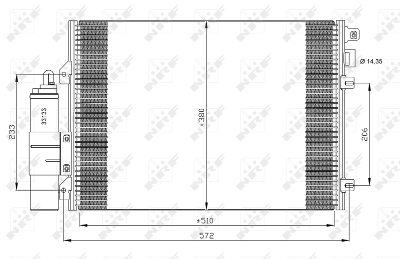 Airco condensor NRF 35771