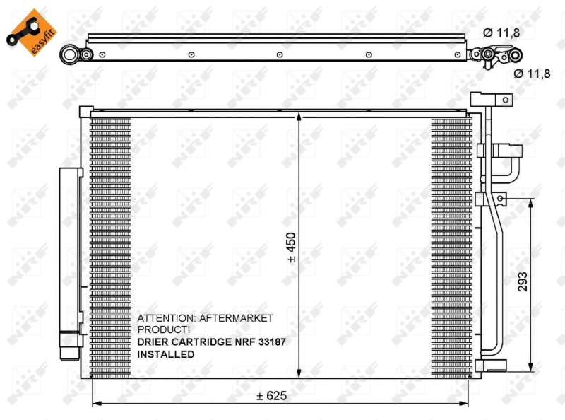 NRF Airco condensor 35775