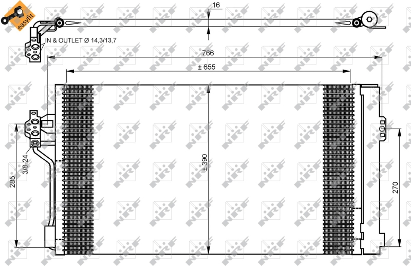 NRF Airco condensor 35776