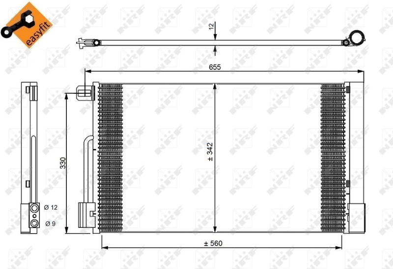 NRF Airco condensor 35777