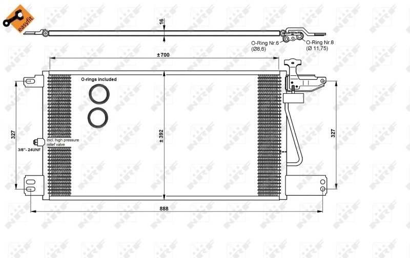 Airco condensor NRF 35790