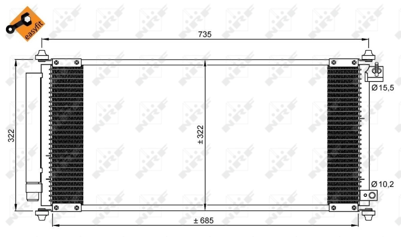 NRF Airco condensor 35791