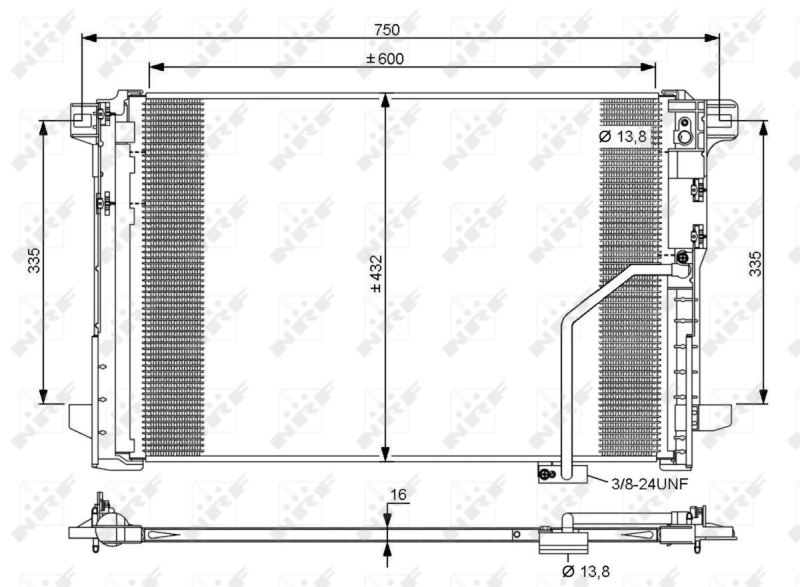 NRF Airco condensor 35793