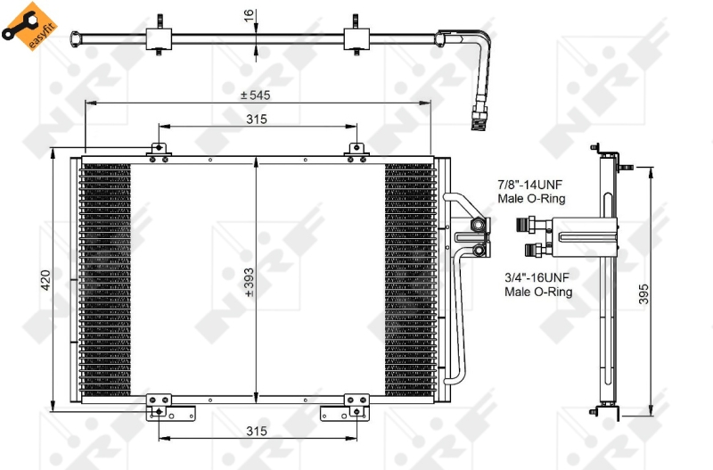 NRF Airco condensor 35815