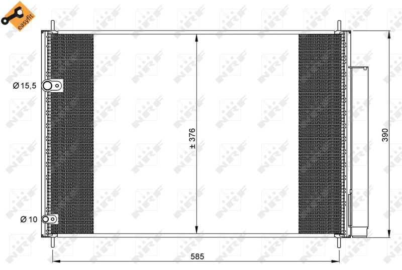 NRF Airco condensor 35839