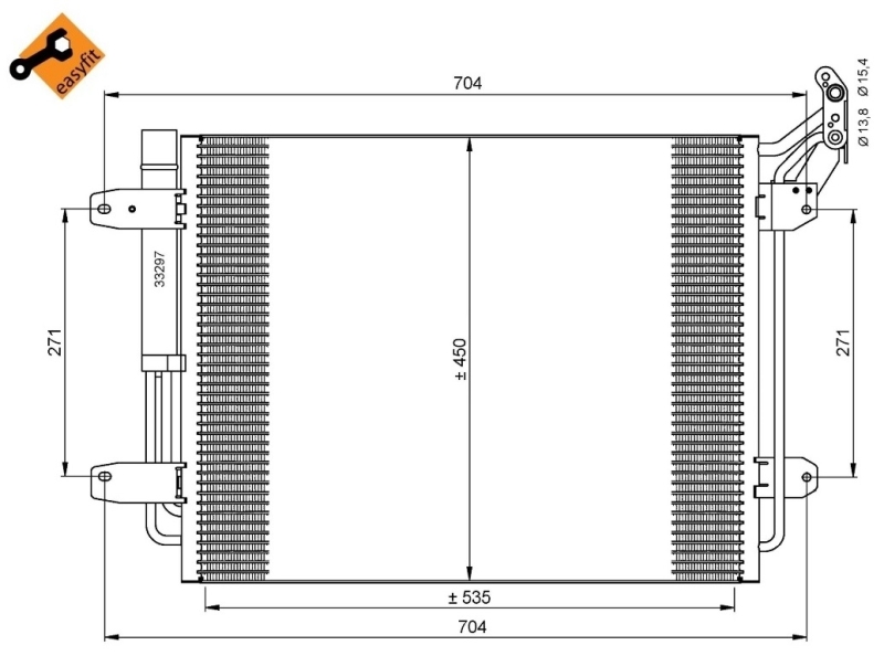 NRF Airco condensor 35848