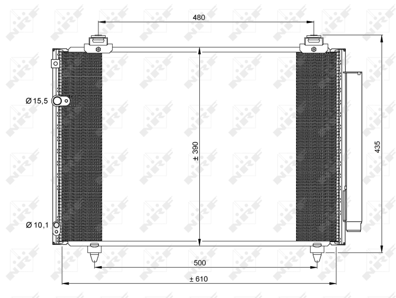 NRF Airco condensor 35860