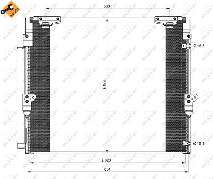 NRF Airco condensor 35862