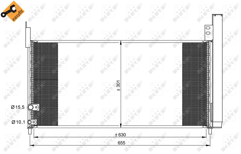 NRF Airco condensor 35863