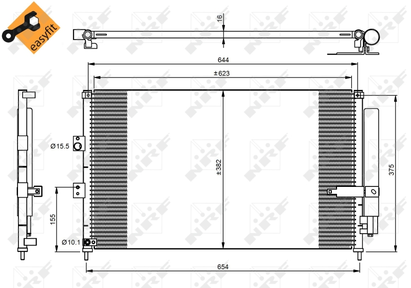 Airco condensor NRF 35865