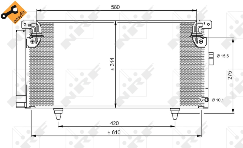 NRF Airco condensor 35868