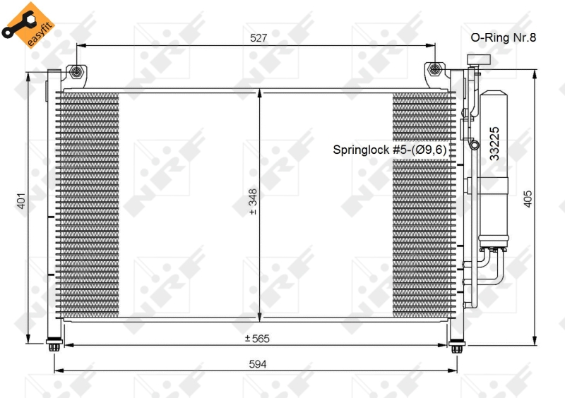 NRF Airco condensor 35870